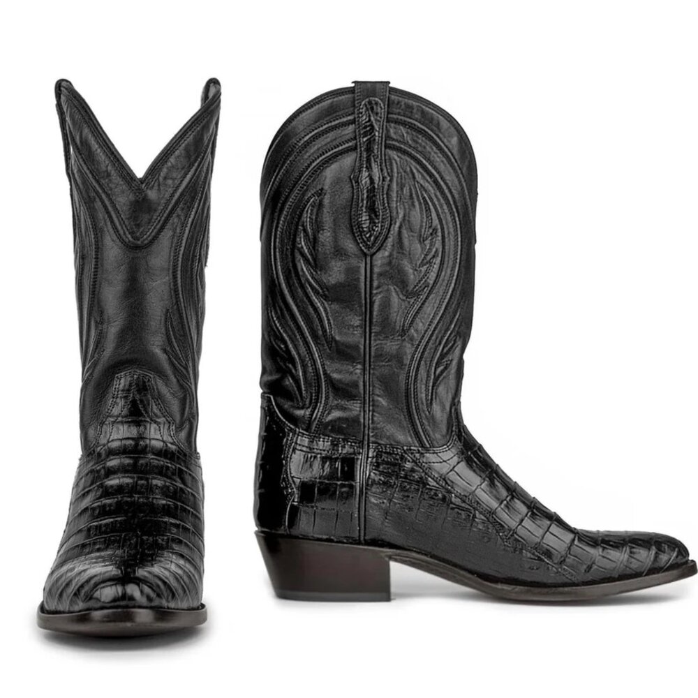 NWT Rujo Boots Mens The Blake Caiman Midnight Black 10.5 D Boxed - Picture 9 of 12